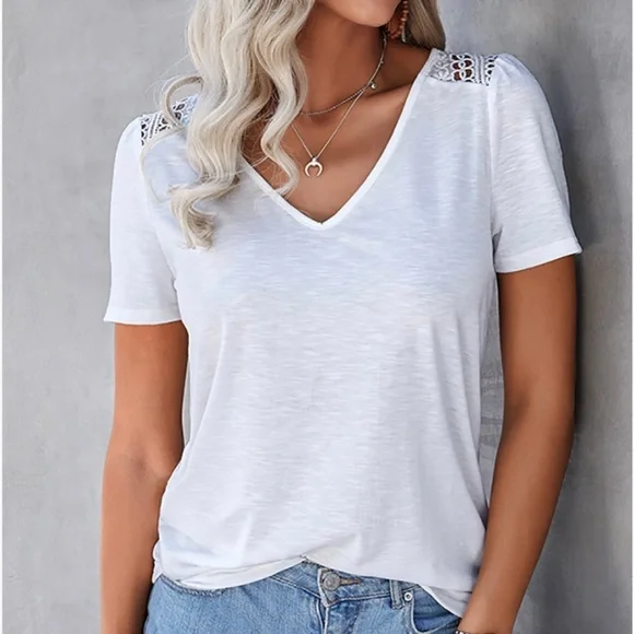 Lace back tee - Picture 2 of 5